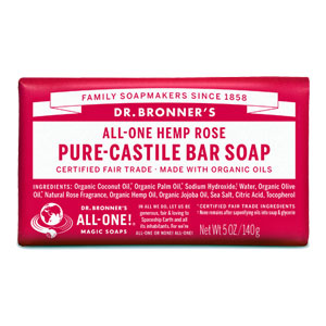 All-One Hemp Pure-Castile Bar Soap - Rose