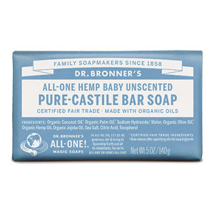 All-One Hemp Baby Pure-Castile Bar Soap - Unscented