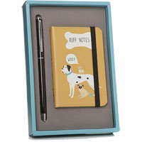 Lisa Buckridge Shruti Designs - It's A Dogs Life Notebook & Pen Gift Set