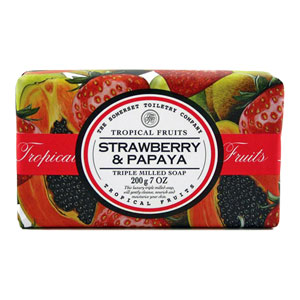 Strawberry & Papaya Triple Milled Soap 