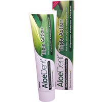 AloeDent - Triple Action Aloe Vera Fluoride Free Toothpaste