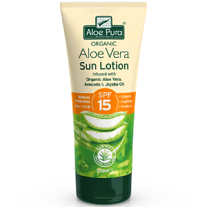 Organic Aloe Vera Sun Lotion SPF 15