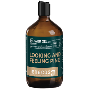 Benecos Men's Shower Gel 2in1 Body and Hair - Stone Pine