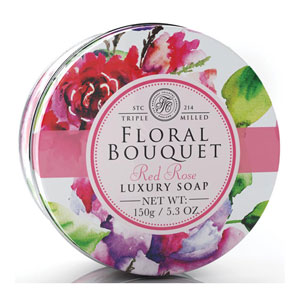 Floral Bouquet Red Rose Luxury Soap