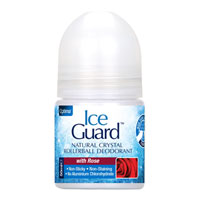 Ice Guard - Natural Crystal Rollerball Deodorant - Rose