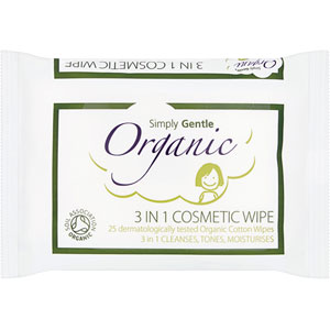 Organic 3 in 1 Cosmetics Wipes